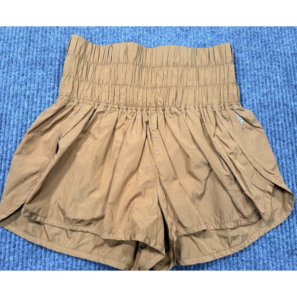 Free People FP Movement The Way Home Shorts Womens S Copper High Rise Running